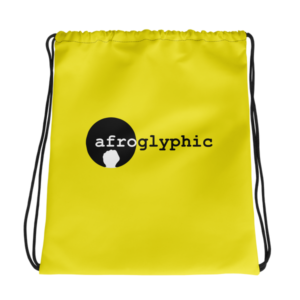 Afroglyphic Logo Drawstring Bag