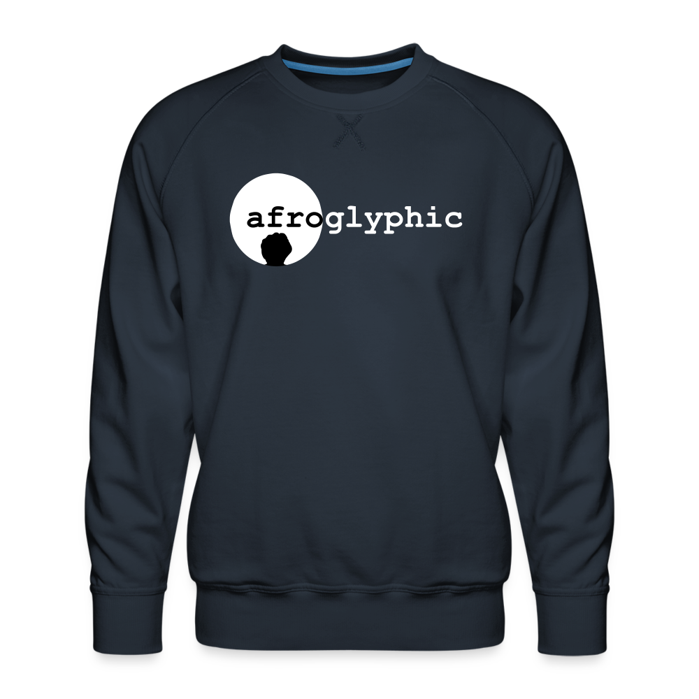 Afroglyphic Premium Sweatshirt - navy