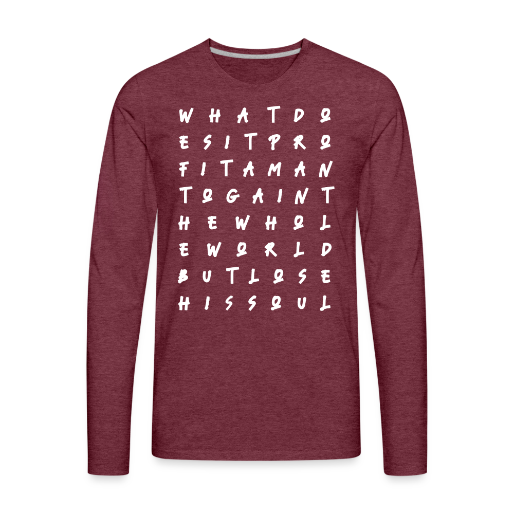 Profit-A-Man Long T-Shirt - heather burgundy