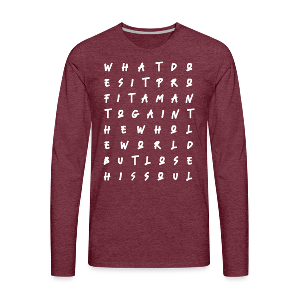 Profit-A-Man Long T-Shirt - heather burgundy