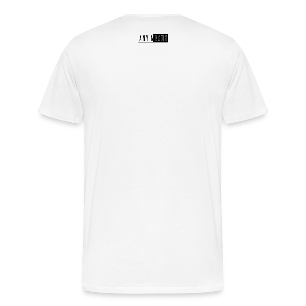 Any Means Platinum Premium T-Shirt - white