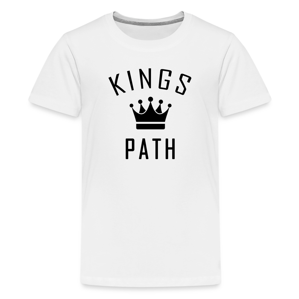 King's Path Kids' Premium T-Shirt - white