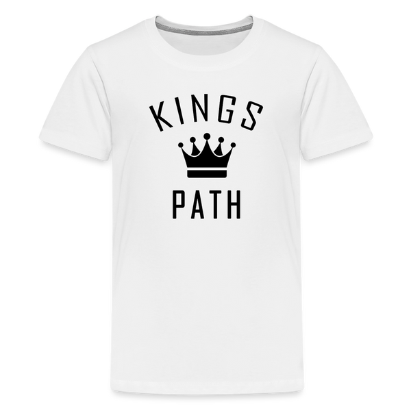 King's Path Kids' Premium T-Shirt - white