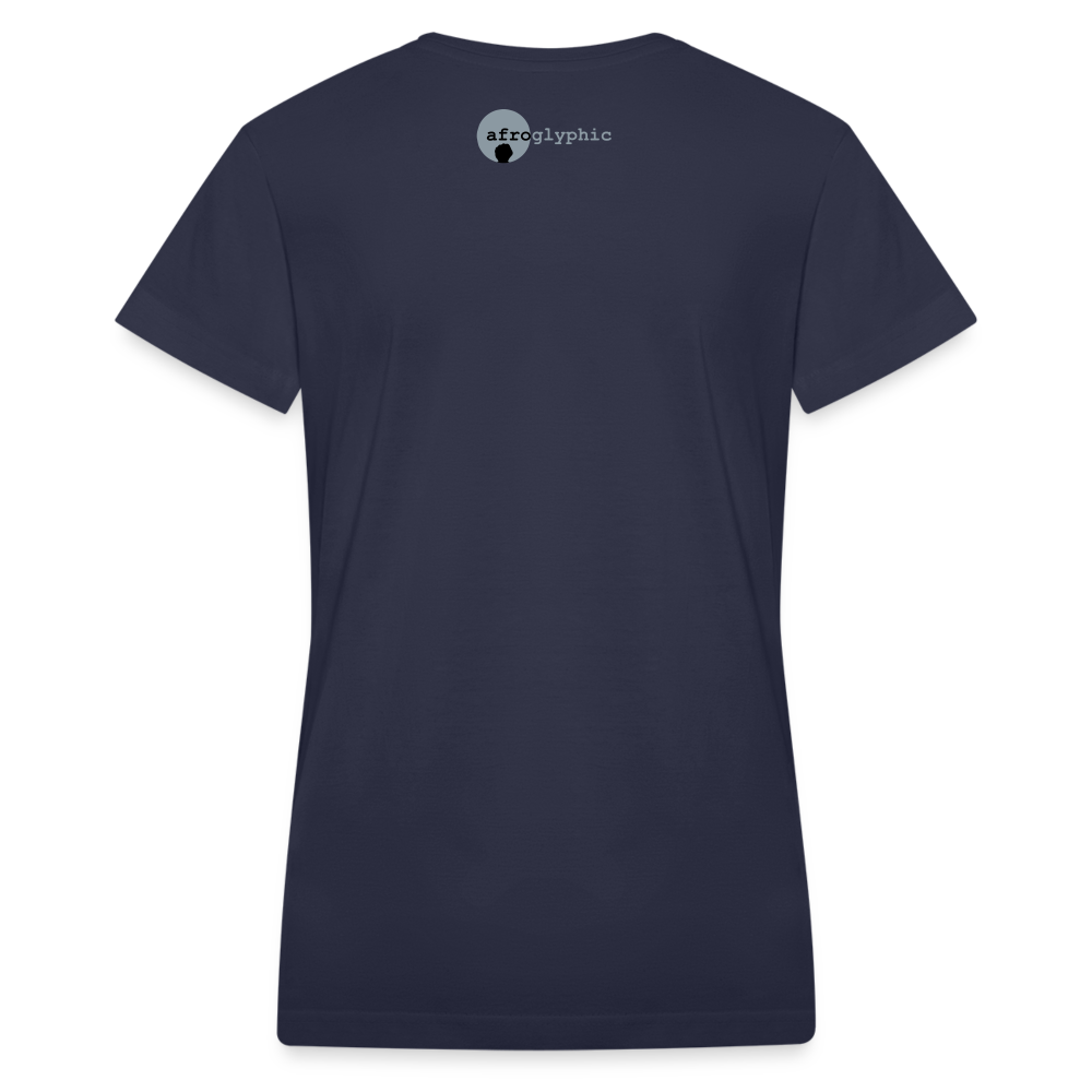 Queens Path Women's V-Neck T-Shirt - navy