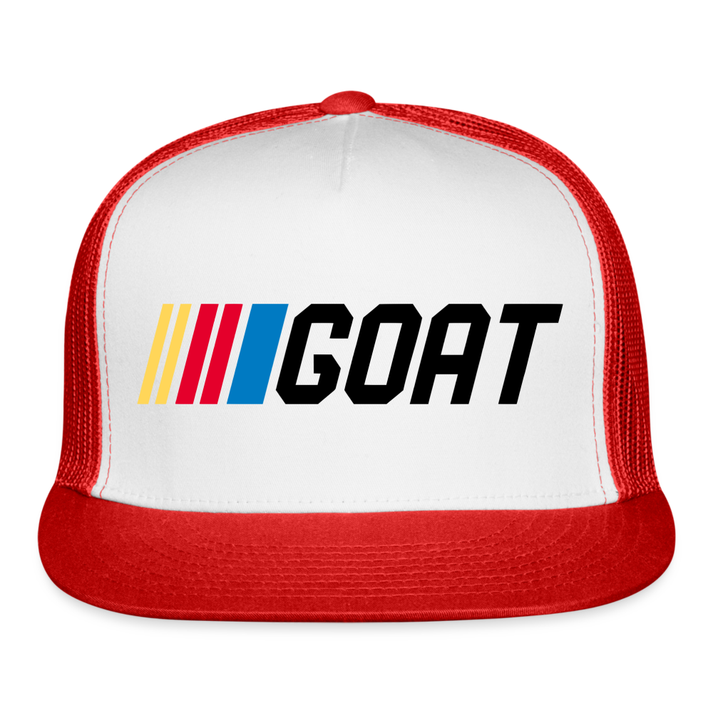 GOART Car Racing Trucker Cap - white/red