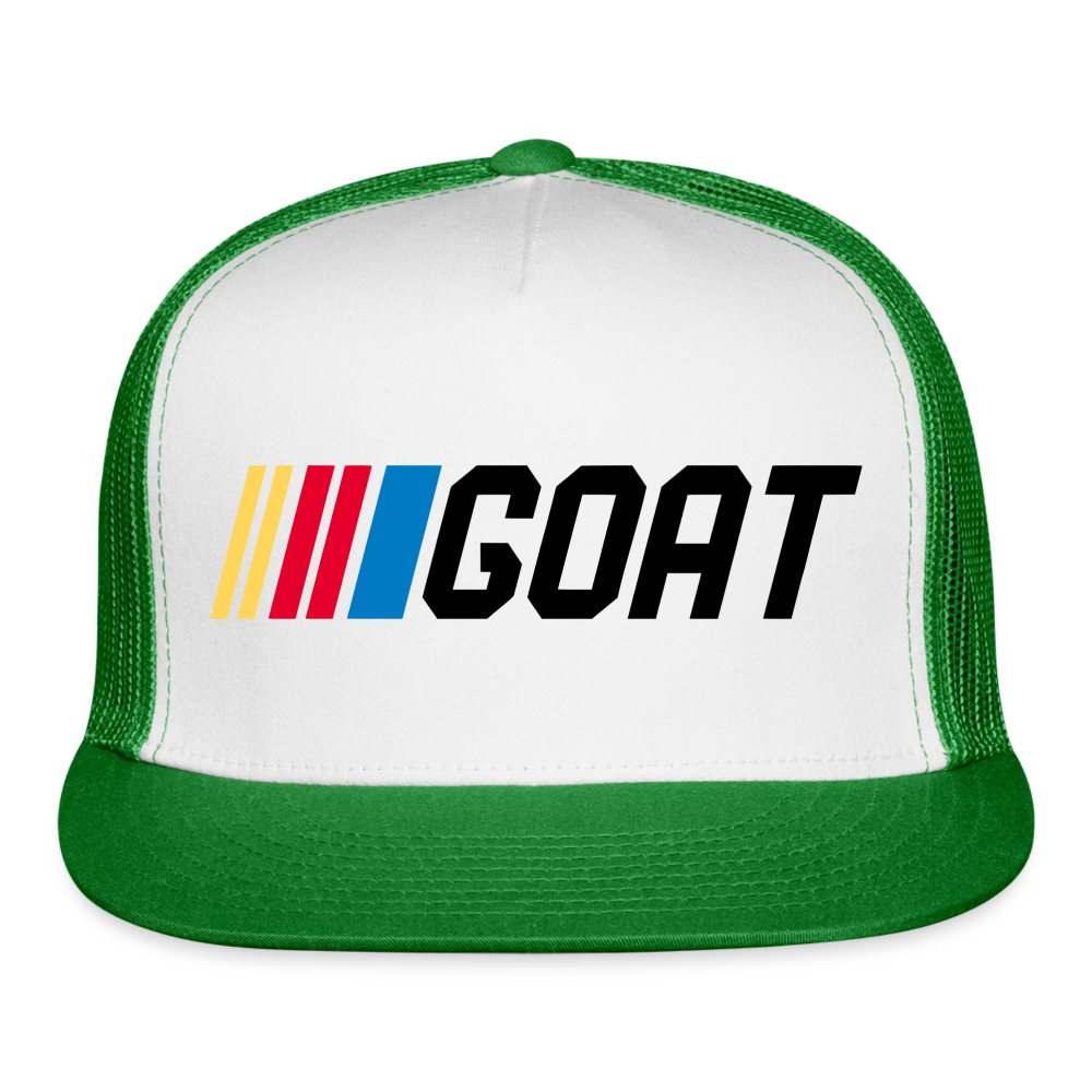 GOART Car Racing Trucker Cap - white/kelly green