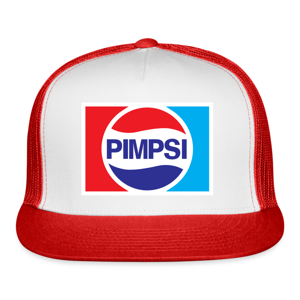 PIMPSI Trucker Cap - white/red