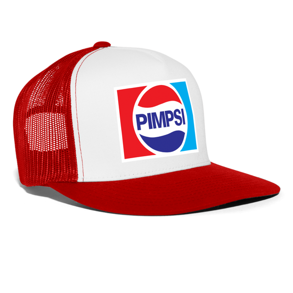 PIMPSI Trucker Cap - white/red